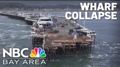 Santa Cruz Wharf Collapse – High Surf Warning And Dramatic Rescue