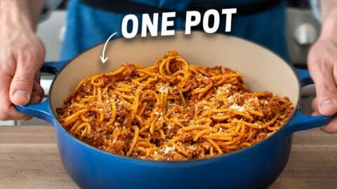 The Faster, Better Way To Make Spaghetti & Meat Sauce (25 Mins!)